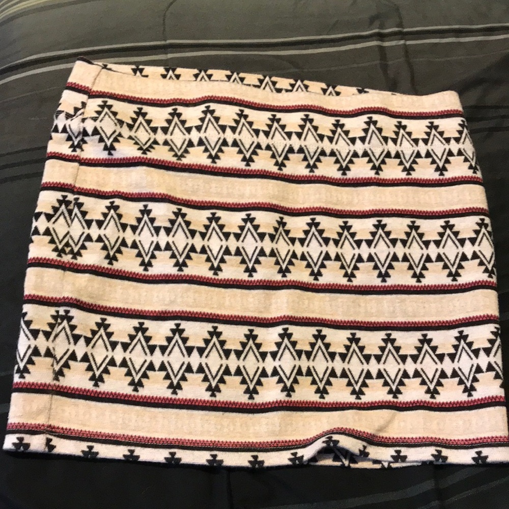 Aztec Print Bodycon Skirt